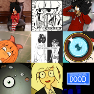 album_cover artist:brim bag binky chair cigarette coco collage doodsgrepen eyes kiki massa maya multiple_artists mymy parental_advisory_warning parody smiling smoking // 1918x1918 // 3.0MB