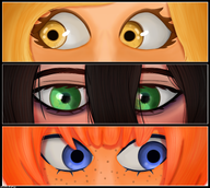 artist:fran-zellg coco eyes maya mymy // 3072x2754 // 6.4MB