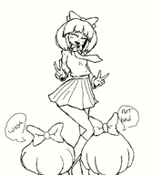 artist:brim meta:general_fanart mymy peace_sign sketch speech_bubble tagme // 833x956 // 13KB