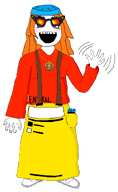arm beanie colored_glasses entiral_(user) glasses hair hand mymy necklace Nintendo nintendo_switch ongezellig open_mouth orange_hair series:name-tan smile suspenders transparent_background variant:soytan video_game wave waving // 1352x2196 // 68KB