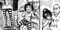 'toss artist:oekakigod beard cobson comic crying door english_text glasses heart her_face_would_be_redder_and_her_eyes_would_be_bloodshot_(i_know_from_experience_sadly) I_heart_life_shirt maya maya_care mayaGOD near_ACK noose opening_door rope sad suicide suicide_prevention text // 500x250 // 95KB