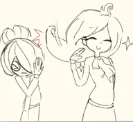 artist:potgietereff closed_eyes coco hair maya sketch smile sparkles // 1080x997 // 76KB