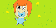 binky flower flowers freckles grass meta:rijkskunst mymy oekaki orange_hair tagme unknown_artist variant:agugu // 1662x832 // 52KB