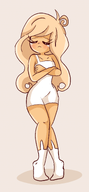 blush closed_eyes coco crying dress gussywussy_(artist) socks tears // 1300x2794 // 2.0MB