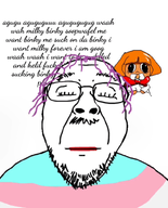 agugu animated ext=gif happy looking_at_you mymy ongezellig purple_hair smile text tranny troon variant:bernd // 640x792 // 2.6MB