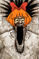 bowtie glasses hair mymy ongezellig open_mouth orange_hair orange_skin schizo soyjak stretched_mouth stubble subvariant:schizojak variant:markiplier_soyjak // 1080x1632 // 910KB