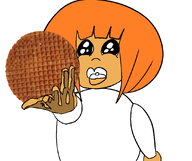 binky holding_object looking_at_viewer soopwafel stroopwaffel subvariant:boogu variant:agugu // 897x750 // 189KB
