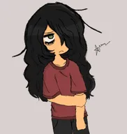 artist:ongepapu hair_down maya meta:general_fanart sad // 1080x1142 // 47KB