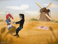artist:cam color dancing drawing love picnic romance traditional_outfit tryn wiel windmill // 1097x840 // 1.2MB