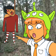 ack forest hat maya mymy outside pointing soyface suicide tagme trees unknown_artist // 2048x2048 // 2.7MB