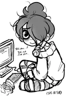 artist:ratsterdam computer crying headphones keyboard maya mouse pepernoten tagme // 2969x4314 // 2.1MB