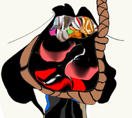 ack doll froot hanging jarty jartycuck kuz subvariant:soymy vantablack // 855x762 // 404KB