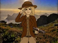 coco gun hat looking_at_viewer meta:general_fanart outside south_africa unknown_artist // 1280x959 // 821KB