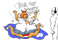 anti_ongezellig arm artist:romanian_schizo bow bowtie closed_mouth clothes crying discord fat glasses headphones mymy necktie nordic_chad ongezellig open_mouth skirt soyjak_party stinky stubble text underpants variant:soyak // 1319x909 // 106KB