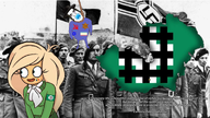 armband coco communism crowd edited flag iron_guard jew map map_(pedophile) military_uniform nazi orthodox romania rope star_of_david swastika // 1376x774 // 1.3MB