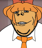 blue_eyes bowtie looking_at_you mymy ongezellig orange_skin smile stubble subvariant:gapealien variant:gapejak // 1200x1383 // 578KB