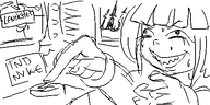 artist:oekakigod grin mymy no_color nuke oekaki swastika tnd // 500x250 // 40KB