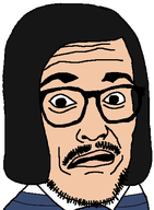 artist:rot clothes collared_shirt glasses hair ilse jew lips meta:ias mustache open_mouth soyjak striped_shirt stubble transparent_background variant:longnose white_skin // 359x489 // 10KB