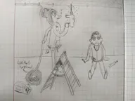 drill electrician koos ladder maya meta:rijkskunst pencil_(medium) wire working // 4000x3000 // 2.6MB