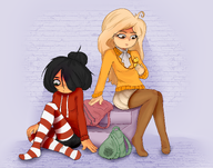 backpack brick_wall coco locket maya meta:general_fanart mymy sitting stairs unknown_artist // 4200x3300 // 5.3MB