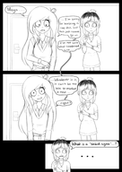 artist:lidlyarts black_and_white brainrot coco livestream mayas_room mymy text_bubble white_background // 2480x3508 // 1.3MB