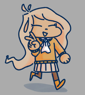 closed_eyes coco peace_sign smile tagme unknown_artist // 609x678 // 274KB