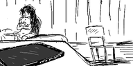 artist:oekakigod bed blobfish blobfish_plush chair hugging maya oekaki phone // 500x250 // 41KB