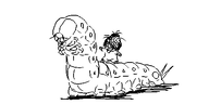 artist:oekakigod binky caterpillar margerald oekaki subvariant:mayagugu // 500x250 // 25KB