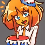 artist:soru birthday cake looking_at_viewer mymy smiling // 680x680 // 81KB