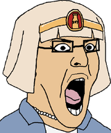 artist:rot blond_beard blond_hair blonde_hair cato cato_(ongezellig) clothes egypt eyeliner female hair jewelry makeup necklace open_mouth soy soyjak soylent soylent_bottle subvariant:ahmanet tongue transparent_background tshirt variant:imhotep vest white_skin // 571x684 // 18KB