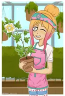 artist:fran_zellig meta:general_fanart tagme_poyopoyo weed yfke // 1386x2048 // 346KB