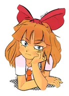 artist:zarajevo blue_eyes bow freckles looking_at_viewer meta:general_fanart mymy orange_hair tagme tie // 1500x2092 // 274KB
