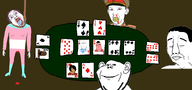 ace_of_spades angry arm black_skin blood bloodshot_eyes card cartoon clenched_teeth closed_eyes clothes club collar_tabs communism crying diamond drawn_background ear eight fat female flag four full_body gem glasses hair hammer_and_sickle hand hanging hat heart holding_object irl its_over jack kgb king kuz leg maya_(ongezellig) mustache necktie neovagina nikocado_avocado one ongezellig open_mouth orange_skin playing_cards poker purple_hair queen red_eyes rope smile smirk soyjak spade star stubble subvariant:wholesome_soyjak suicide table ten text tongue tranny tshirt two uniform variant:bernd variant:chudjak variant:cobson variant:gapejak variant:impish_soyak_ears variant:kuzjak variant:markiplier_soyjak variant:soyak white_skin yellow_teeth // 2300x1080 // 9.5MB
