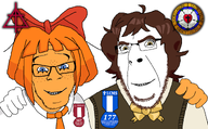 2soyjaks anime anime_female award beard blue_eyes brown_hair christian_reformed_church_in_north_america christianity dutch dutch_reformed female femjak friendship girl glasses looking_at_you luther-chan luther_rose lutheran lutheran_church_missouri_synod martin_luther mymy netherlands no_more_brother_wars ongezellig orange_hair orange_skin protestant united_states variant:cobson variant:feraljak white_skin woman yellow_eyes // 2000x1242 // 866KB