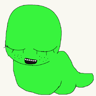 ghost happy homestuck mymy slimer subvariant:soymy worm // 683x687 // 9.2KB
