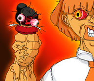 angry artist:djpoonslayer blood bloodshot_eyes gore maya mymy veins // 736x638 // 160KB