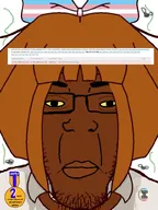 anti_ongezellig award brown_skin clothes fnf_pedo glasses hair map_(pedophile) medal mymy ongezellig pedophile pedophilia peter_scully stink_lines stinky subvariant:chudplier transgender_flag variant:markiplier_soyjak zarty zartycuck // 600x800 // 60KB