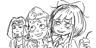 artist:oekakigod bert blushing cato mymy niggerwiggle no_color oekaki sweating // 500x250 // 46KB