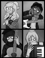 Artist:1azy_zelig cleo coco running_in_the_60s yfke zoey // 704x914 // 596KB