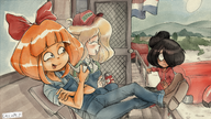 artist:peasnpeas can coco deck dutch_flag flag laughing maya outside overalls pipe shocked sitting smoking sneed sneeds_feed_and_seed tagme // 2246x1262 // 3.7MB