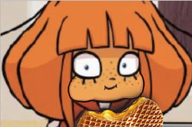 eating mymy smile stroopwafel // 710x471 // 533KB