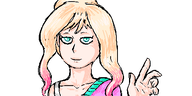 artist:oekakigod color looking_at_viewer oekaki relaxed yfke // 500x250 // 61KB