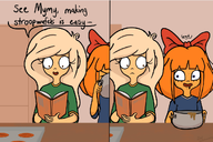 artist:gr8submarine baking coco cooking kitchen meta:general_fanart mymy pot stroopwafel // 1080x722 // 164KB