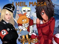 artist:komkor artist:qmatryoshka artist:unknown aryan chudwheel coco hyperborea massagraph mymy nazi niggerwiggle peace_sign realistic ss subvariant:buff_chudjak triskele uniform variant:chudjak // 1074x808 // 239KB