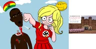 2soyjaks black_skin blunt brown_eyes chud clothes coco_(ongezellig) ear glasses hair jail marijuana meta:tagme mustache nigger nigger_weed ongezellig open_mouth punch rasta redraw soyjak stubble total_nigger_death variant:unknown weed white_skin yellow_hair yellow_sclera // 1588x807 // 385KB