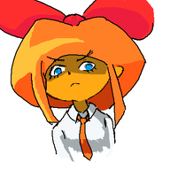 disapproving disgusted drawing frown looking_at_viewer looking_down mymy niggerwiggle // 400x400 // 17KB