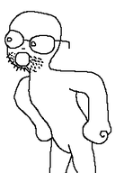arm glasses hand ongezellig open_mouth soyjak stubble variant:unknown // 201x302 // 7.0KB