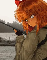 artist:colarikal gun looking_at_viewer mymy niggerwiggle soldier weapon xitter // 1609x2048 // 433KB