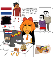 2soyjaks black_skin bowtie cliff closed_eyes closed_mouth crying ear greentext hair heart large_ear mymy ongezellig orange_hair smile soyjak stubble subvariant:chudjak_front subvariant:wholesome_soyjak sun text variant:chudjak variant:gapejak // 2242x2419 // 1.3MB