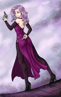 artist:oekakigod gun holding_object middle_finger vera // 750x1200 // 1.2MB